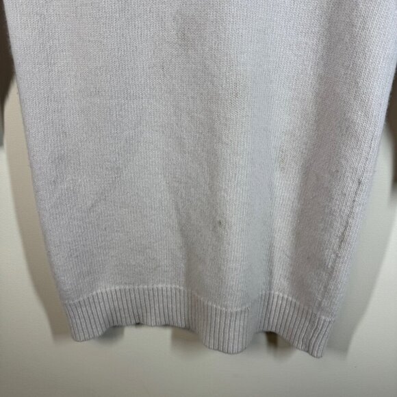 Stella McCartney Wool Cashmere Printed Sleeve Neutral Tunic Sweater Size 38 - Picture 6 of 16